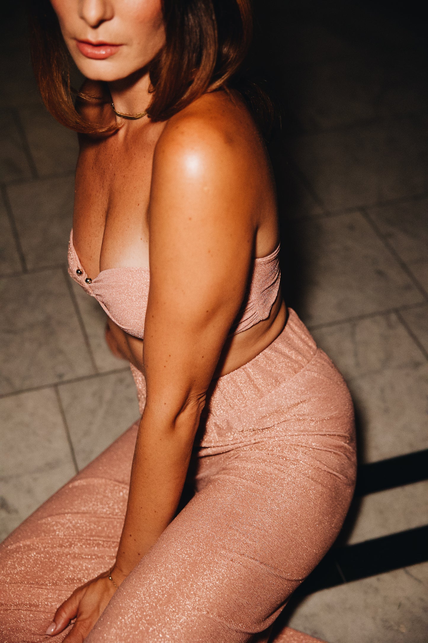 PINK -SPARKLE TOP-