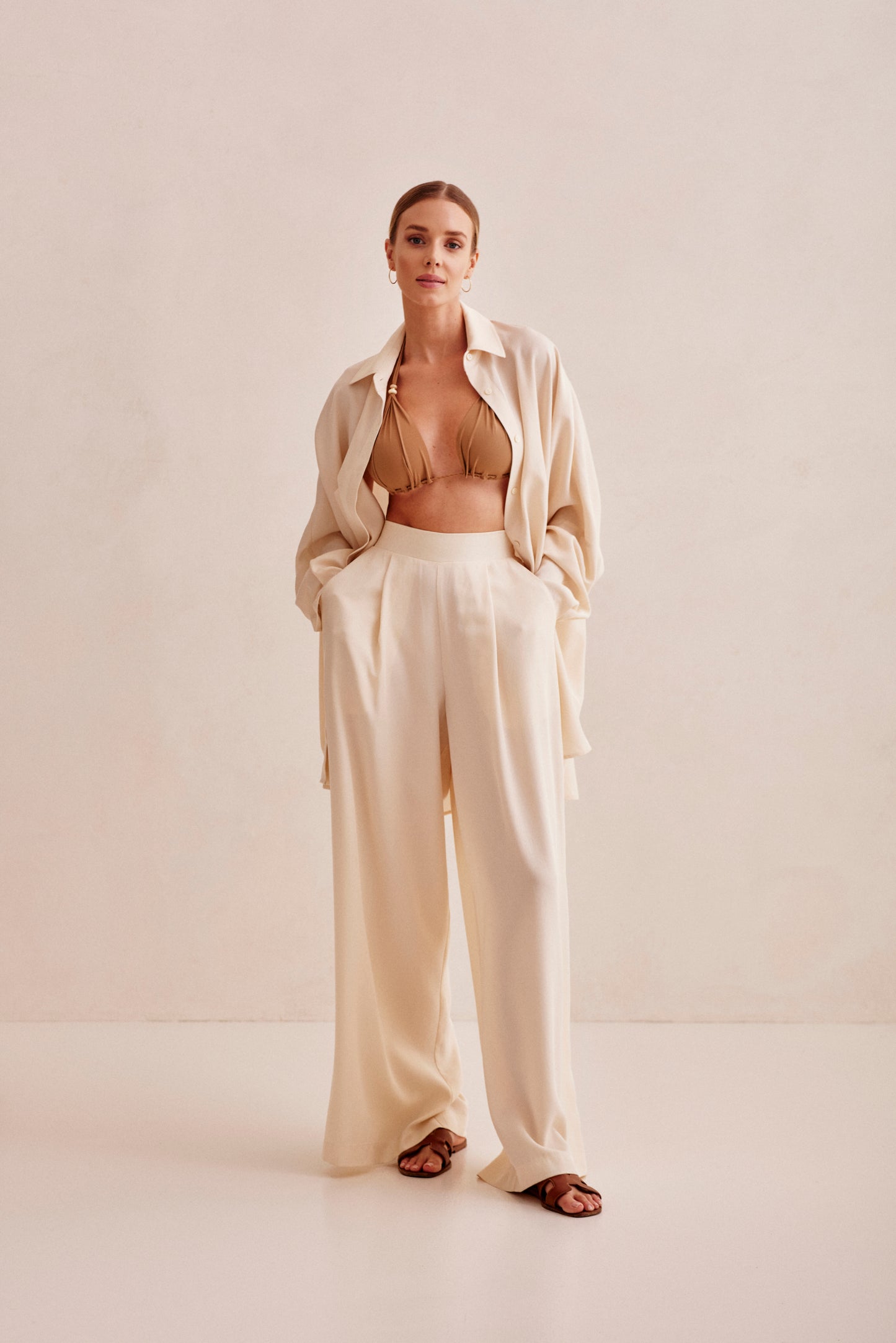 - COMO - SAND TROUSERS