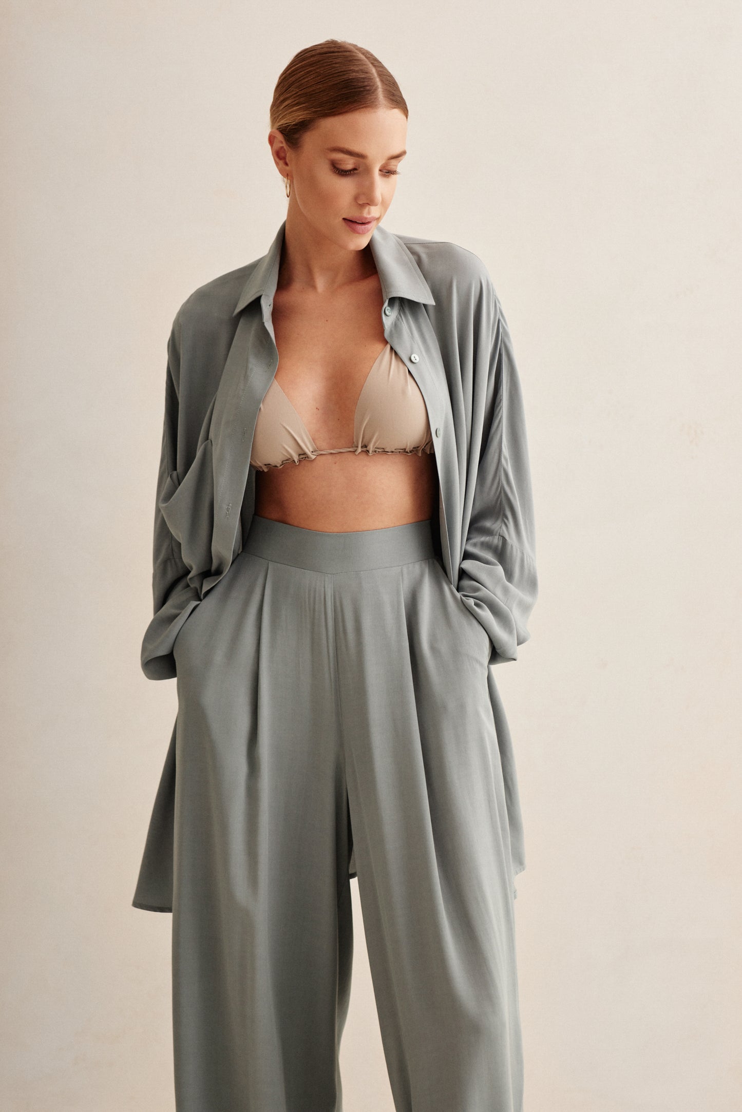 - COMO - SAGE TROUSERS
