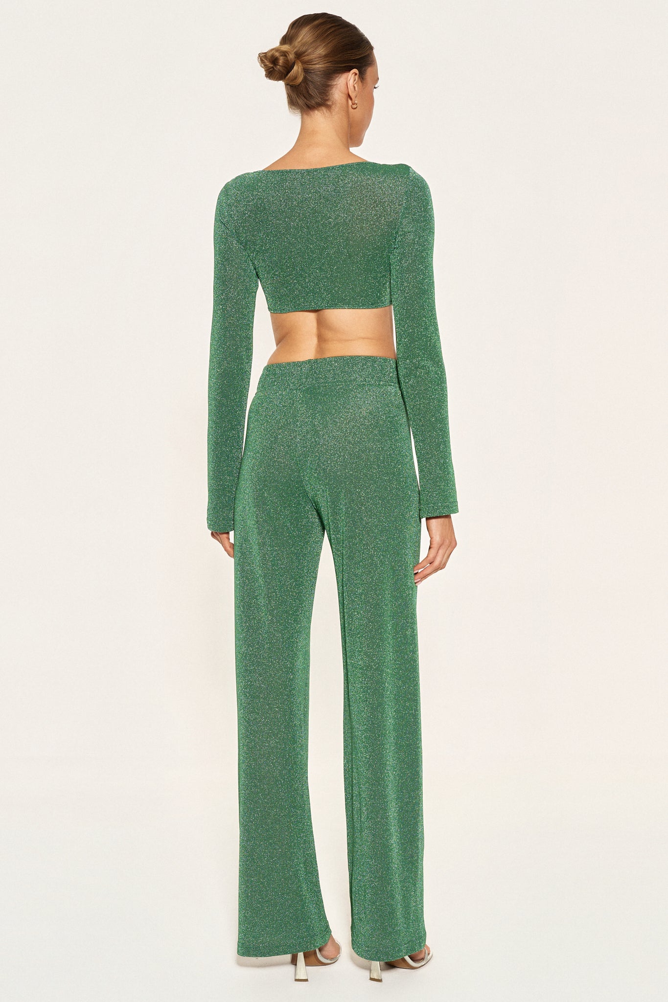 - SPARKLE CROP TOP - EMERALD |PRE-ORDER WYSYŁKA OD 27.05|