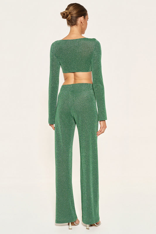 - SPARKLE TROUSERS - EMERALD |PRE-ORDER WYSYŁKA OD 27.05|