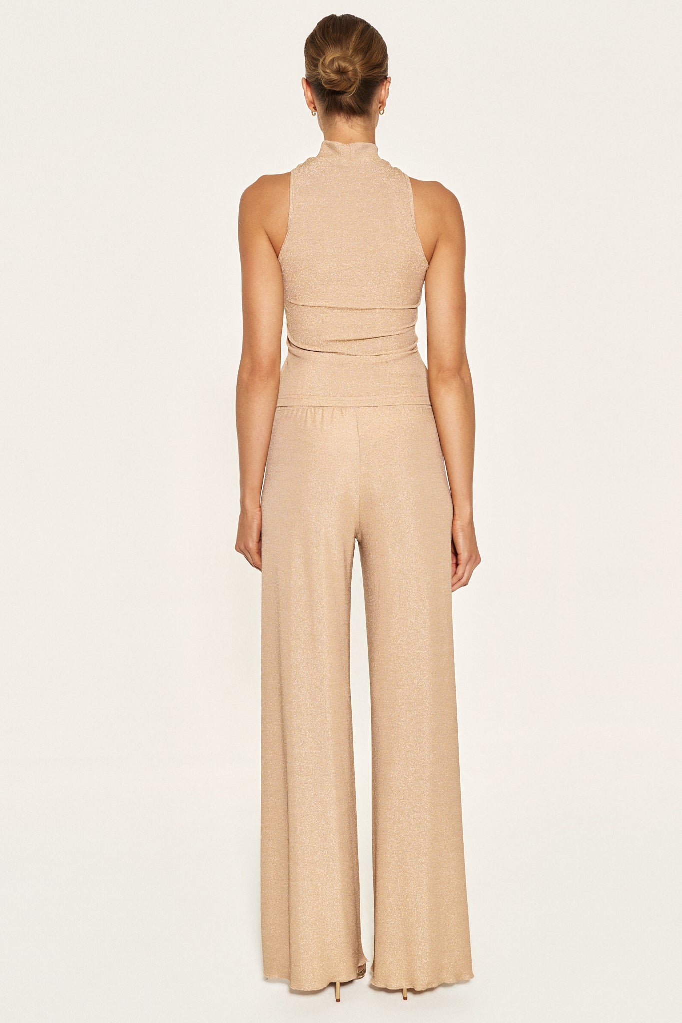 - SPARKLE TOP WITH SHELL - CHAMPAGNE