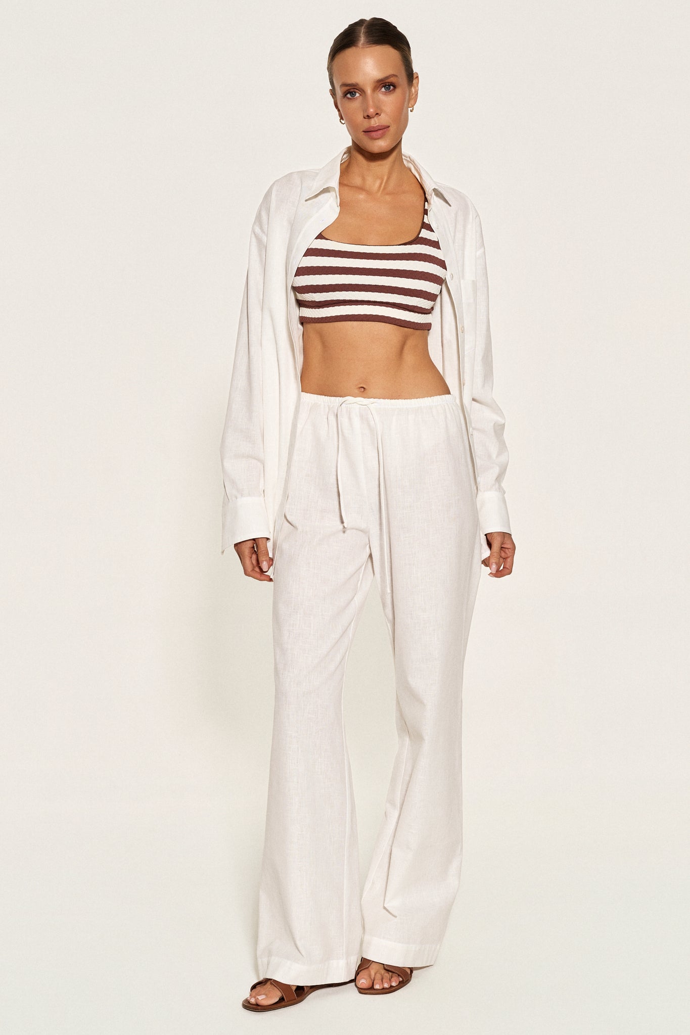 - SAO PAULO TROUSERS - WHITE
