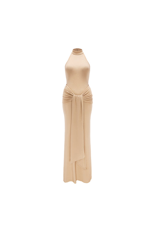 - SPARKLE MAXI DRESS - CHAMPAGNE
