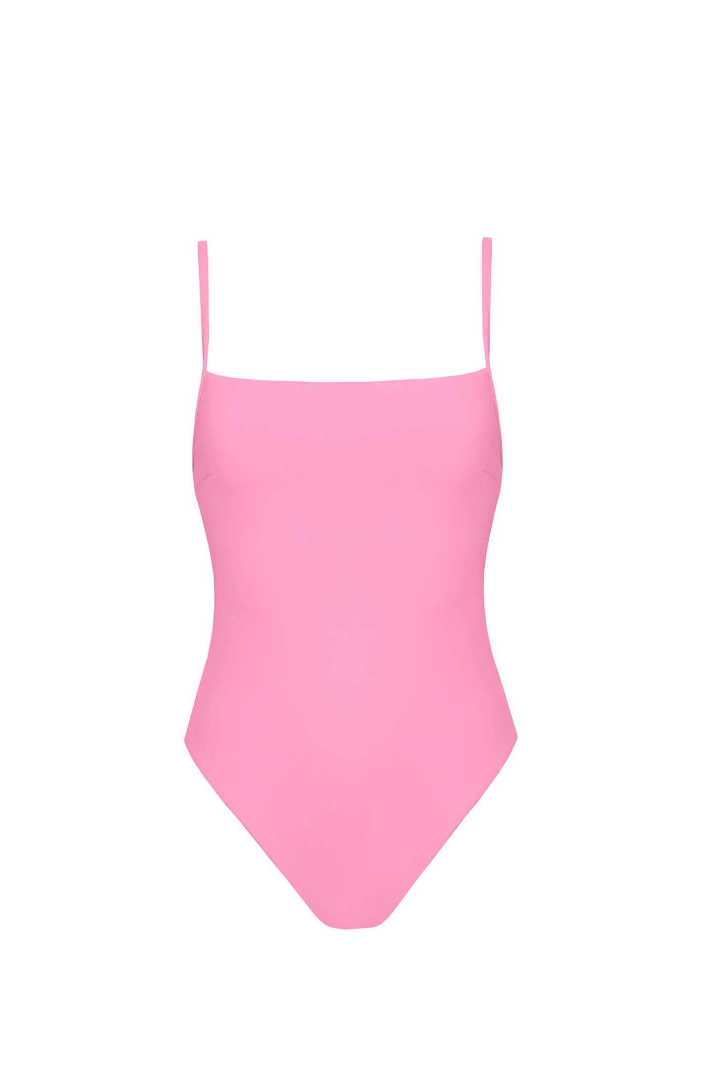 Różowy jednoczęściowy kostium kąpielowy Baltic Pink marki Praia Beachwear - sportowy, dopasowany, modelujący sylwetkę